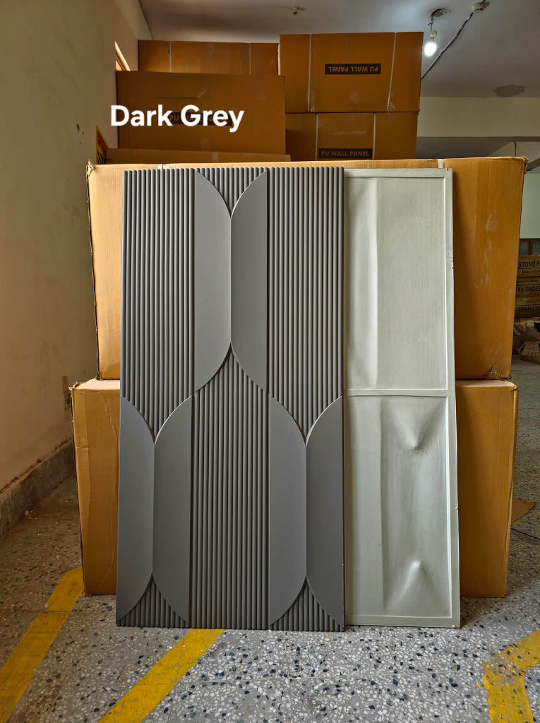 #Fluted Wings PU Panel New Design- 30mm thickness - Size 2x4ft - 4 color options - Min 8Pcs