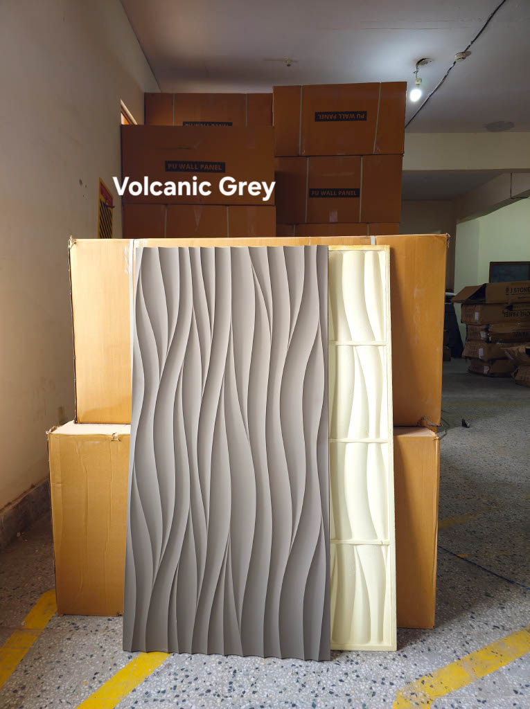 #Fluid Stone PU Panel New Design- 30mm thickness - Size 2x4ft - 4 color options - Min 8Pcs