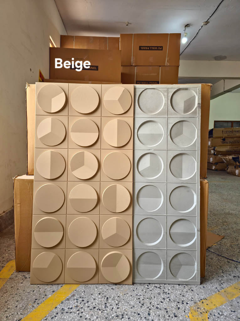 #GrovaStone 112 Without Mirror – 25mm PU Stone Finish Panels - Size 2x4ft - 5 color options - Min 8Pcs