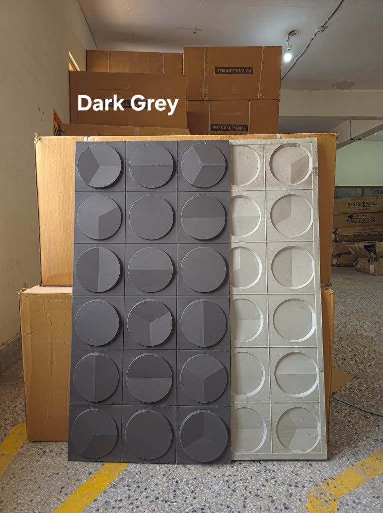#GrovaStone 112 Without Mirror – 25mm PU Stone Finish Panels - Size 2x4ft - 5 color options - Min 8Pcs