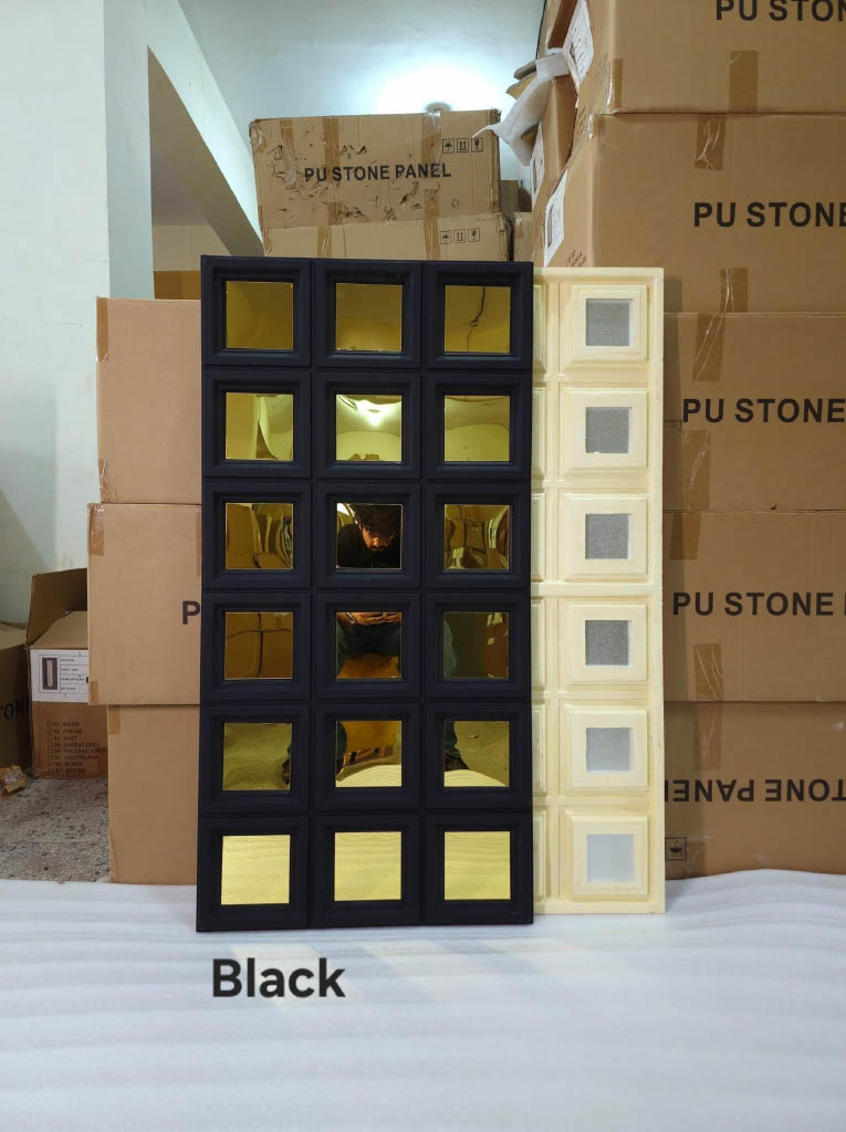 #AxisWall Mirror 103 – 40mm PU Stone Finish Panels - Size 2x4ft- 5 color options