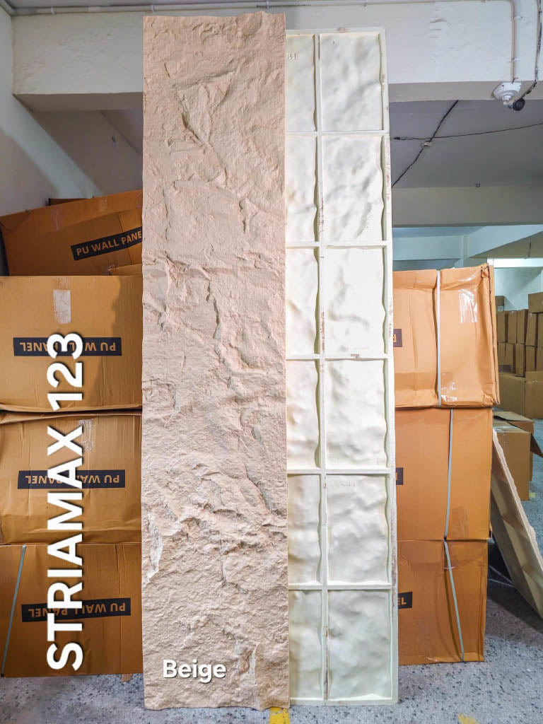#StriaMax 123 PU Panel - 60mm thickness - Size 2x9.5ft - 5 color options - MOQ 8Pcs