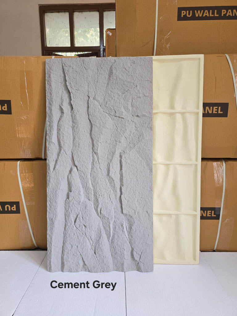 #Crackstone 130 PU Panel New Design- 35mm thickness - Size 2x4ft - 5 color options - MOQ 8Pcs