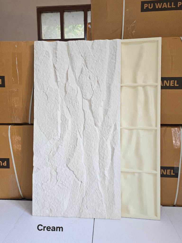 #Crackstone 130 PU Panel New Design- 35mm thickness - Size 2x4ft - 5 color options - MOQ 8Pcs