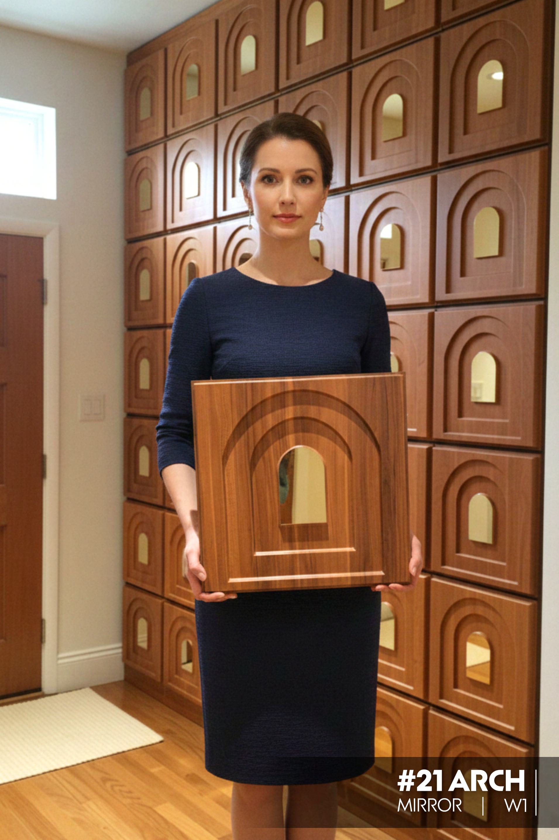 #21 Arch - Arch 3D PVC Mirror Panel - 6 colors option - (Size 50*50cm) - SWASTIK CREATIONS The Trend Point