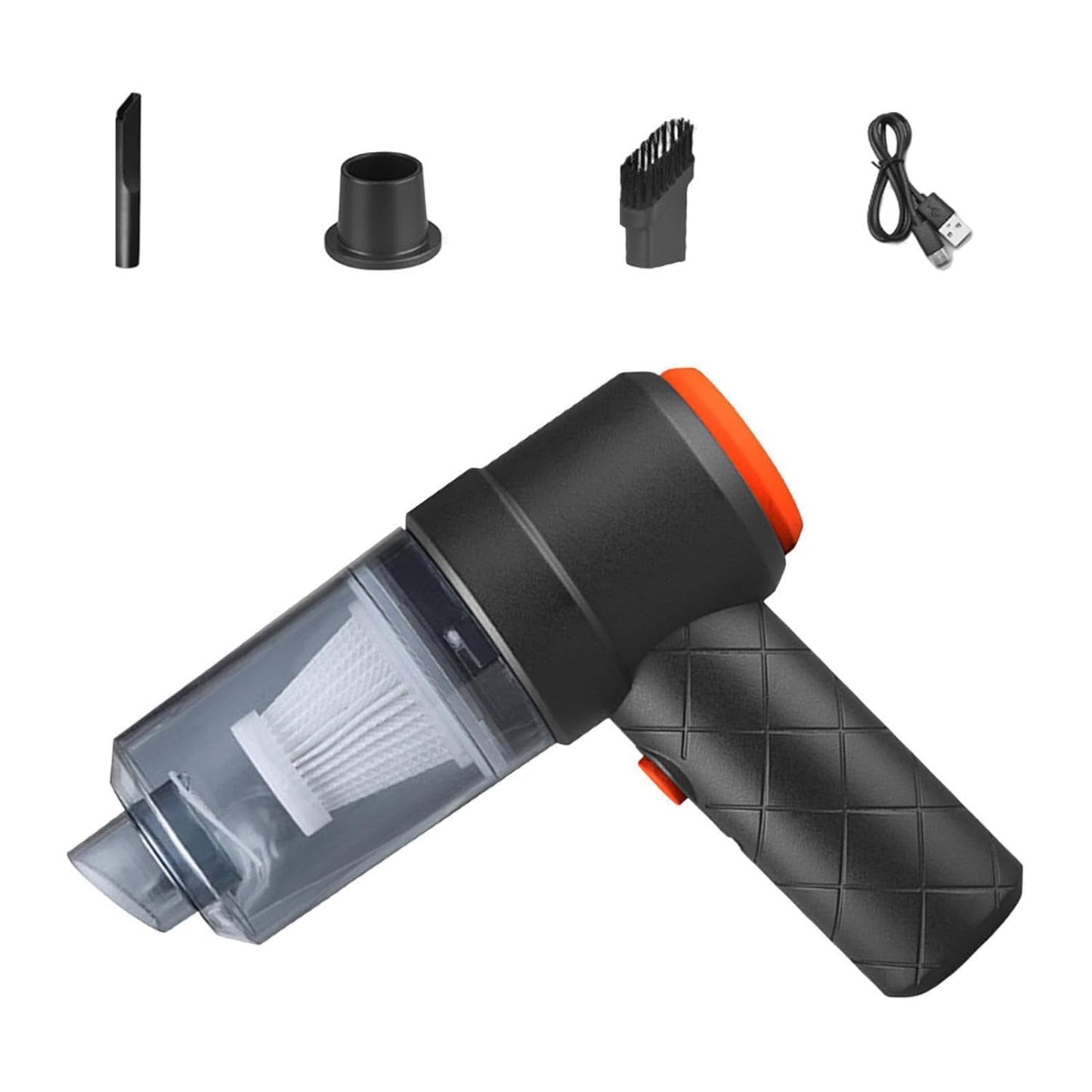 Vacuum Cleaner Dust Collection 2 in 1 Car Vacuum Cleaner High-Power Handheld Wireless Vacuum Cleaner Home Car Dual-use Portable USB Rechargeable Mini Car Vacuum for Vehicle, Home and Offic SWASTIK CREATIONS The Trend Point