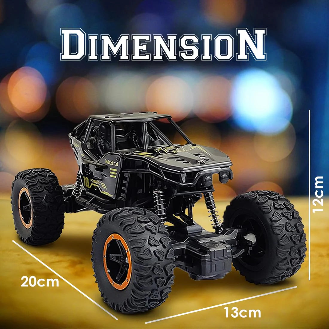 Premium 4x4 RC Monster Truck Remote Control Car for Kids | 1:18 Scale Rock Crawler Offroad High Speed Racing Car Toy for Boys & Girls