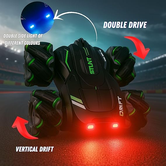 Drift 4X4 Remote Control Drift Stunt Car 4WD Racing Fall Resistant RC Car 360Β° Rotating Dual Sided Climbing High-Speed Tumbling Cross-Country Battle Off Road Rechargeable Adults Boy Girl