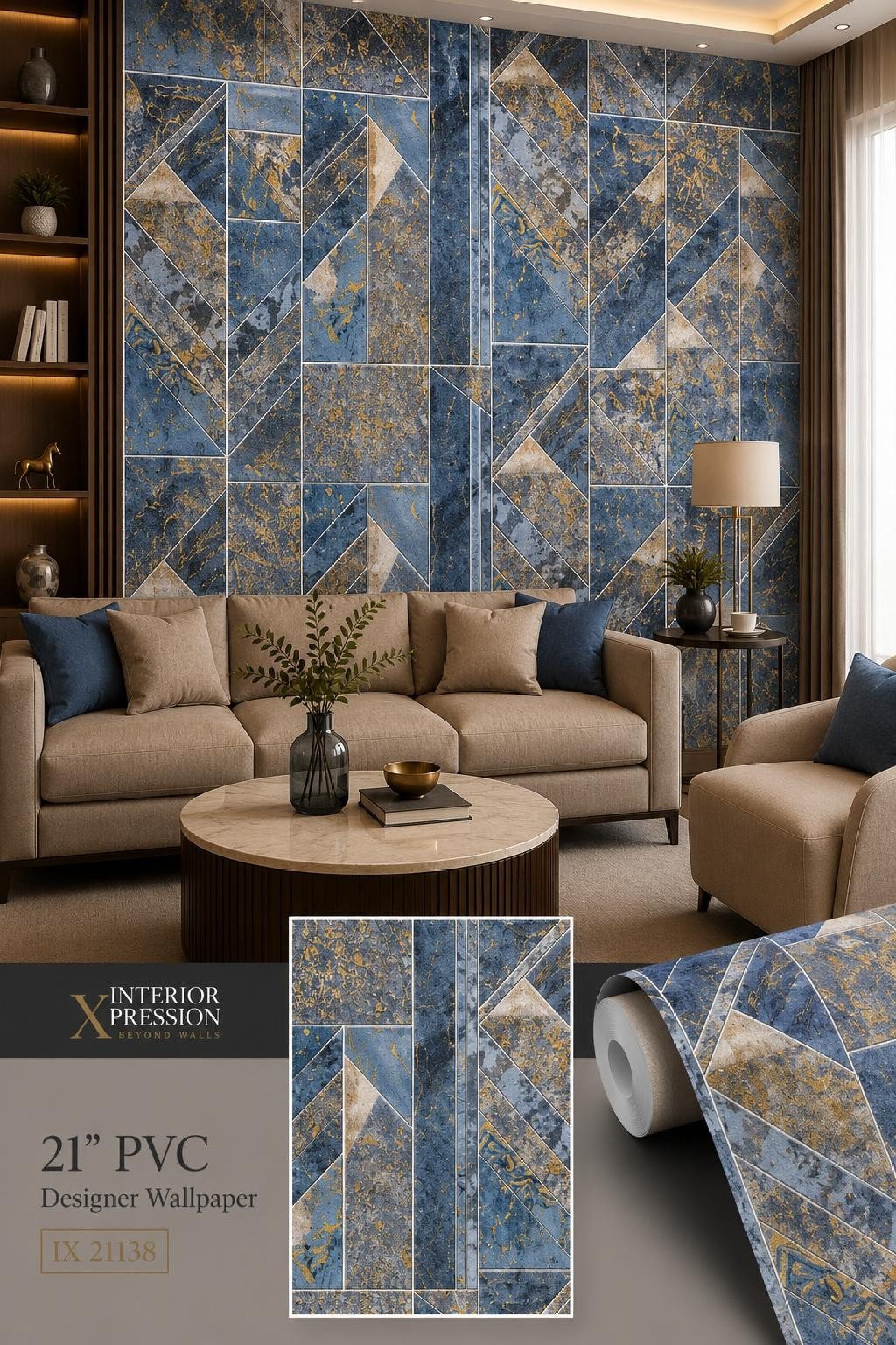 W04 3D Premium PVC Designer Wallpaper