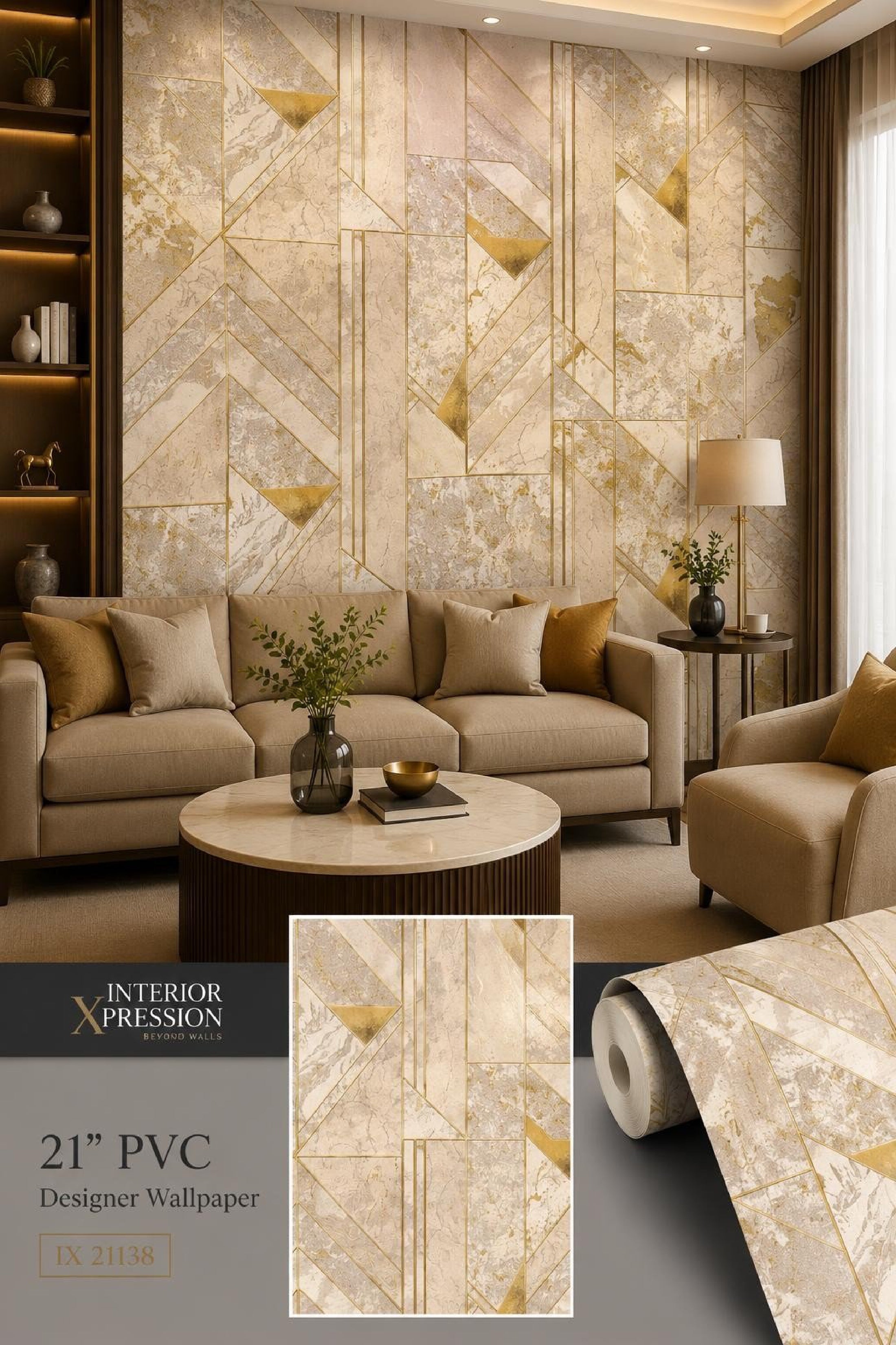 W07 3D Premium PVC Designer Wallpaper