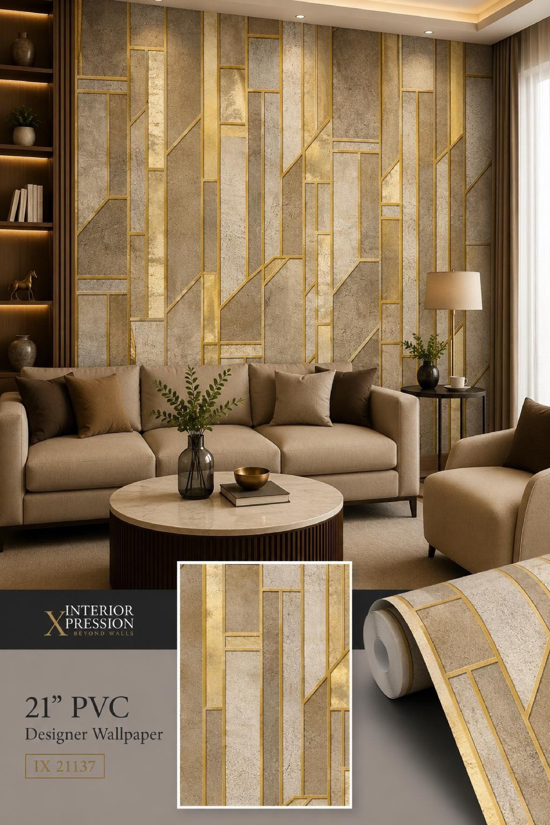 W08 3D Premium PVC Designer Wallpaper