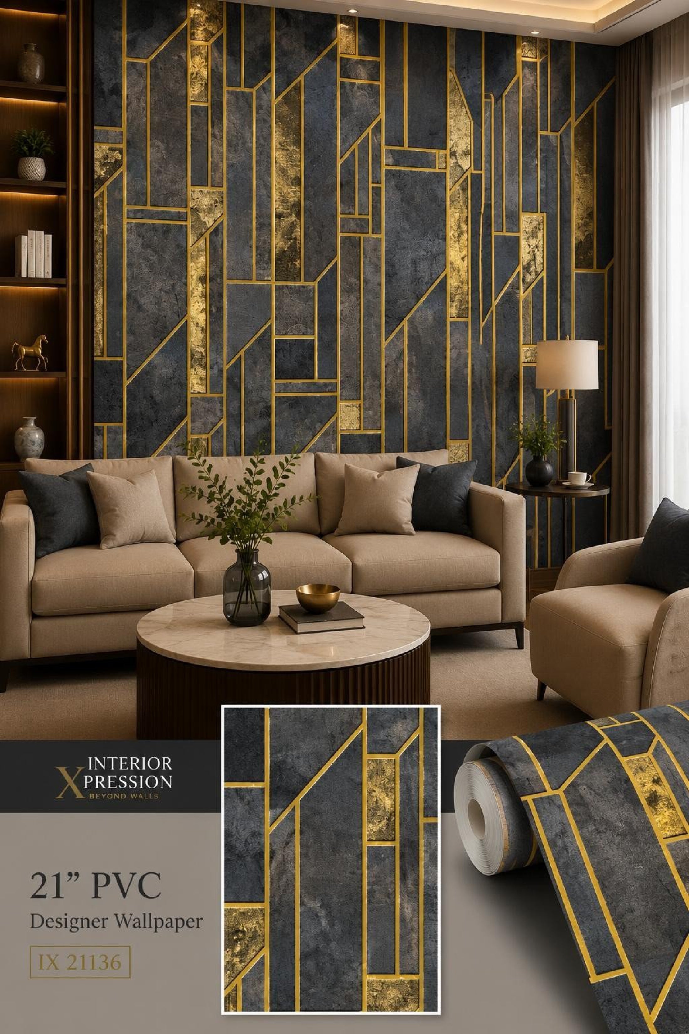 W09 3D Premium PVC Designer Wallpaper