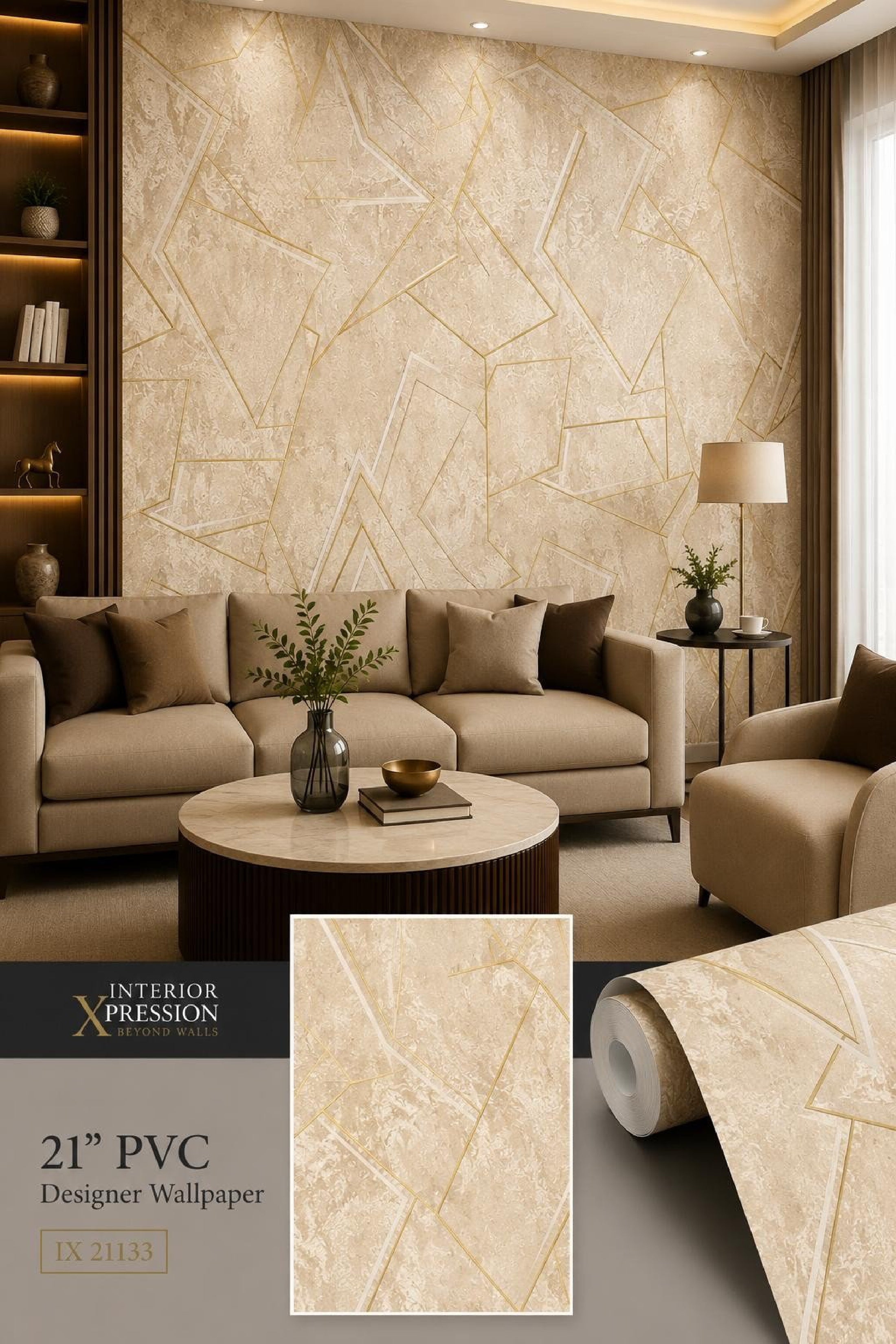 W12 3D Premium PVC Designer Wallpaper