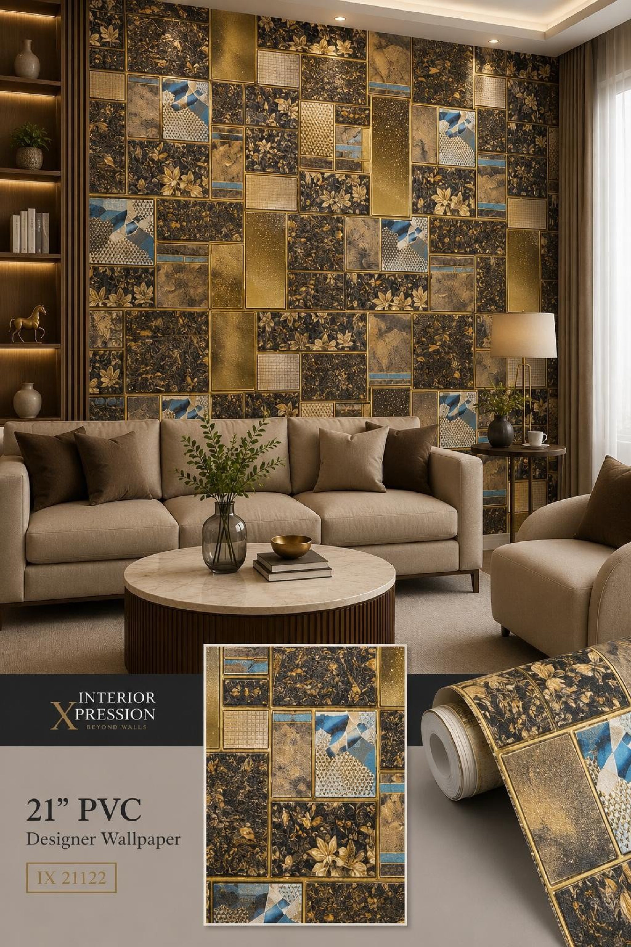 W28 3D Premium PVC Designer Wallpaper