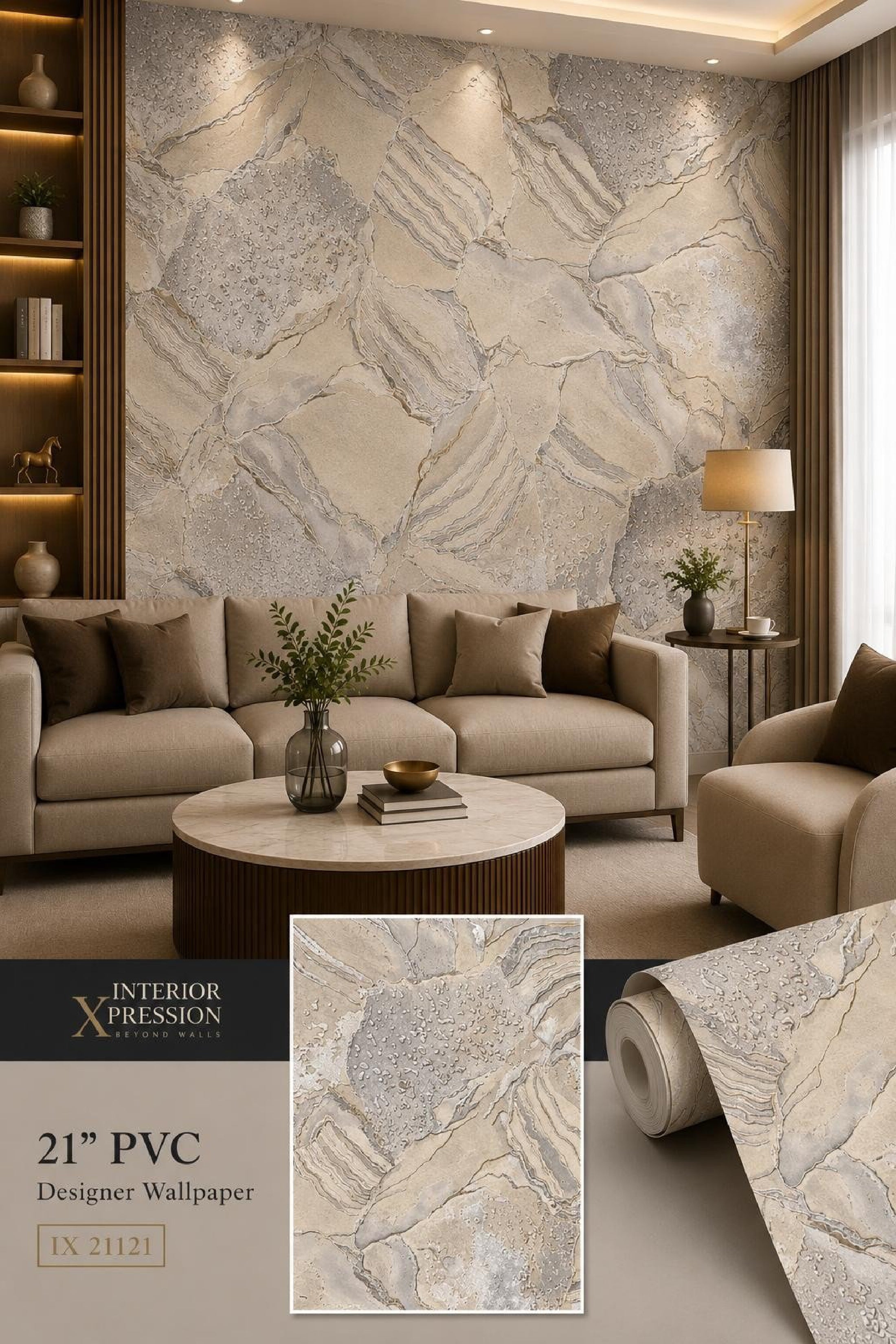 W30 3D Premium PVC Designer Wallpaper