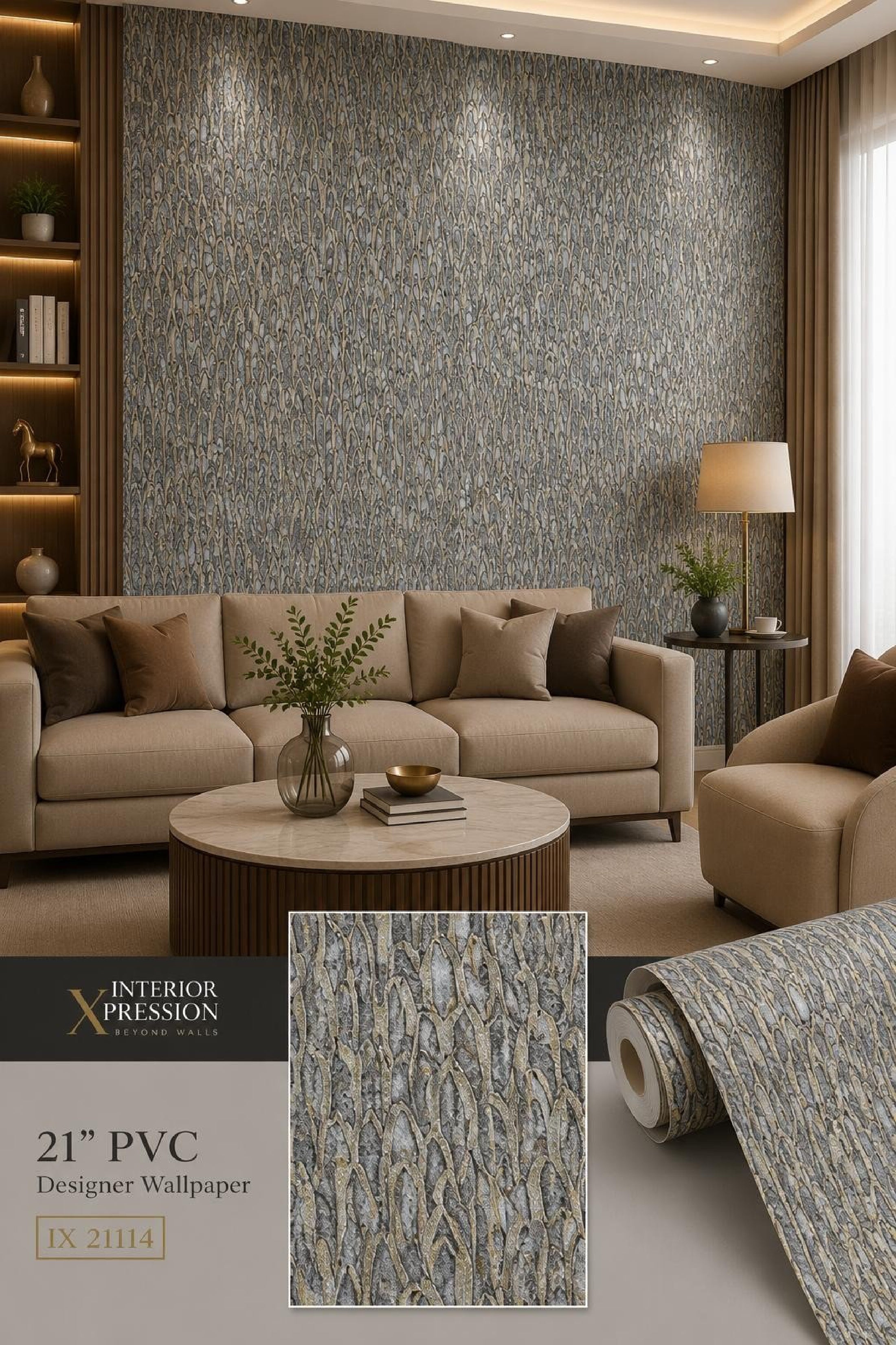 W39 3D Premium PVC Designer Wallpaper