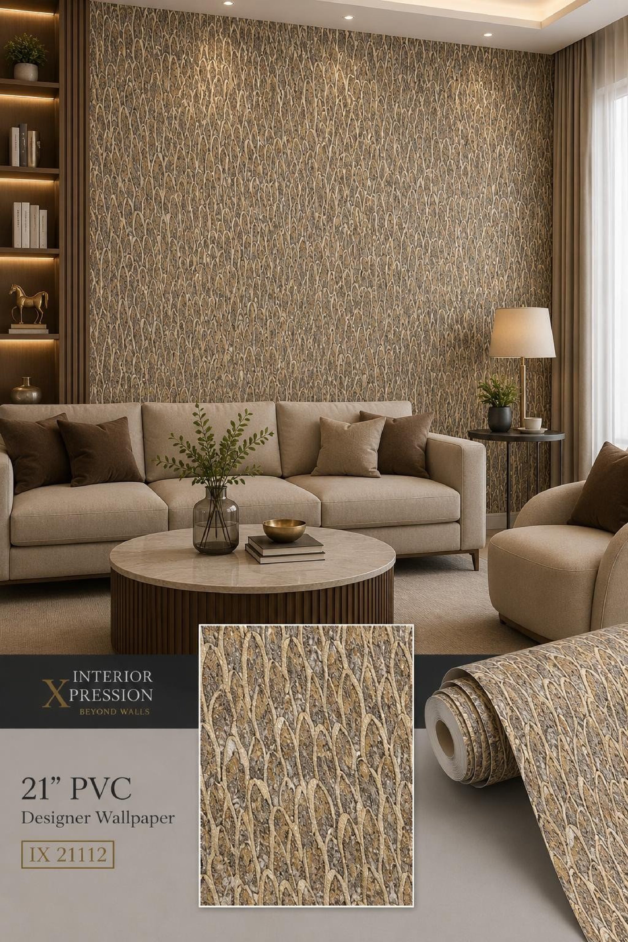 W41 3D Premium PVC Designer Wallpaper