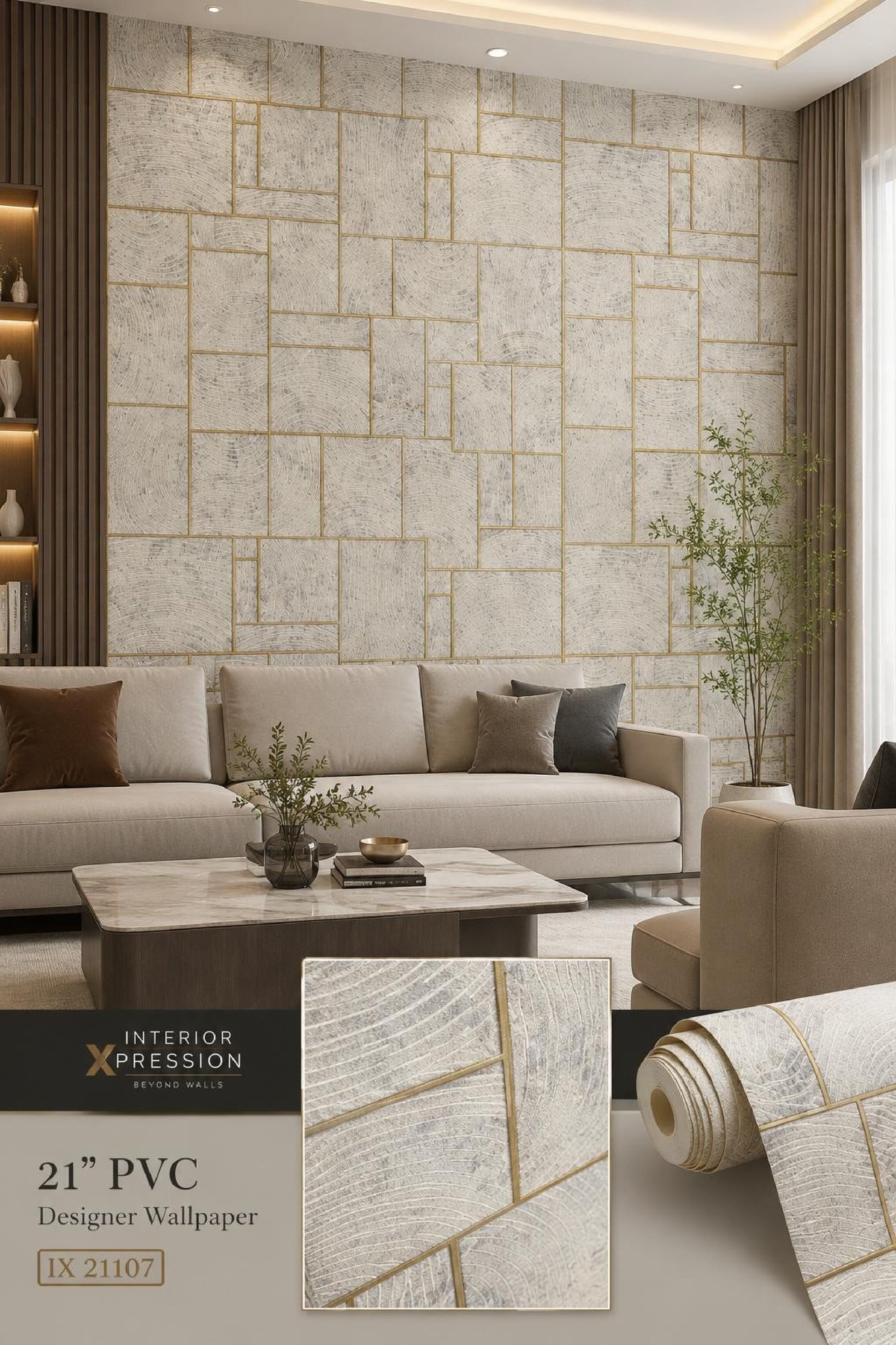 W46 3D Premium PVC Designer Wallpaper
