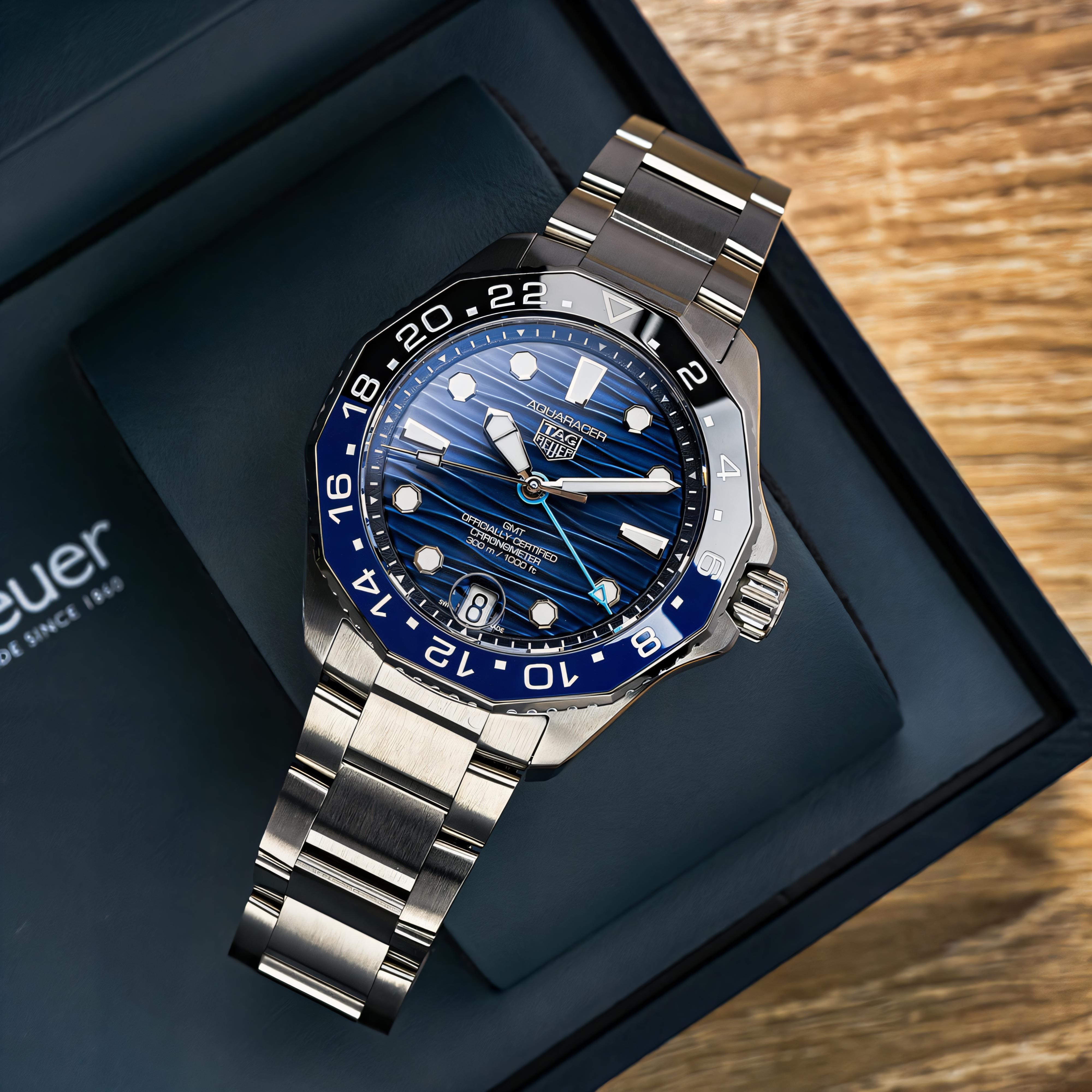 Aquaracer GMT Ultra-Premium Catalog Model Watchβ - SWASTIK CREATIONS The Trend Point