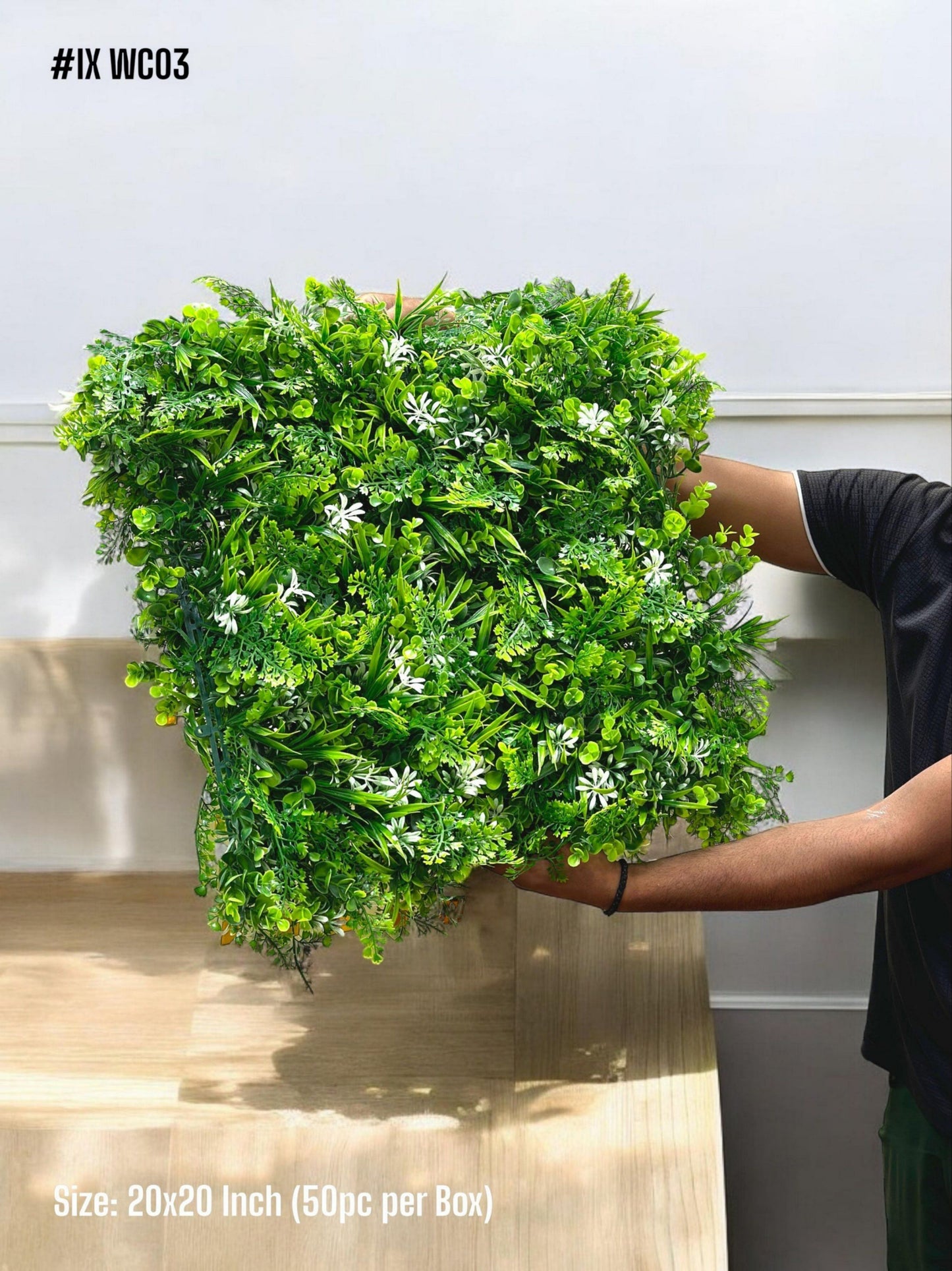 WC03 Artificial Green Wall Panel (Set of 5) SWASTIK CREATIONS The Trend Point