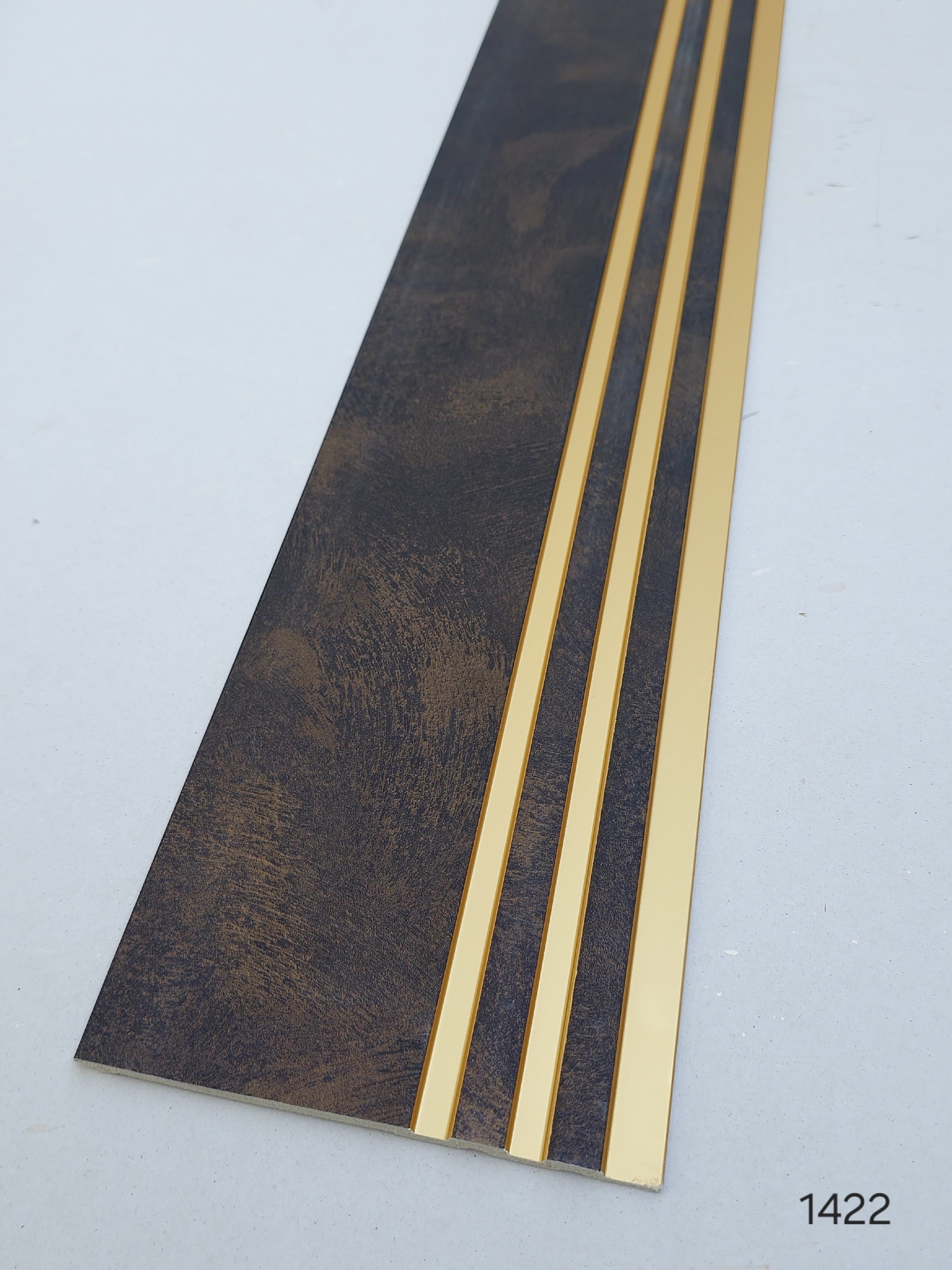 Code 1422 - Premium Charcoal Fluted Louver Panels (1 box of 16pcs) (Min 10 box order)