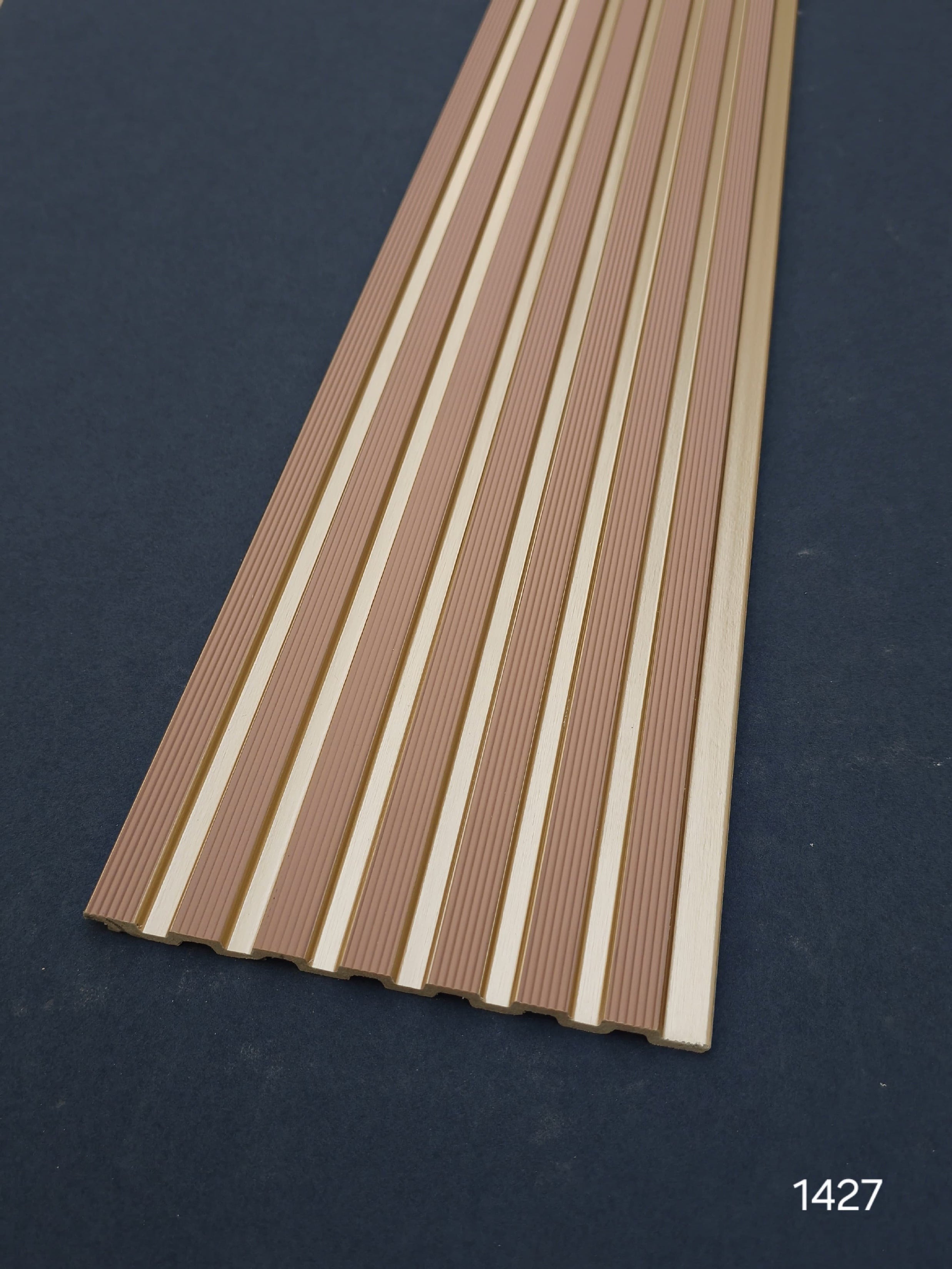 Code 1427 - Premium Charcoal Fluted Louver Panels (1 box of 16pcs) (Min 10 box order)