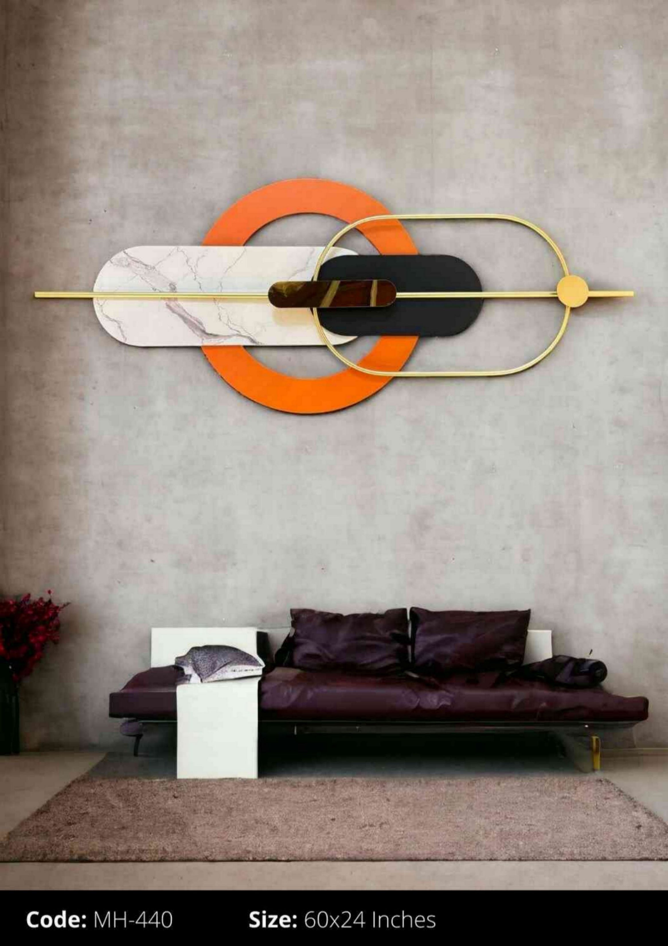 Contemporary Metal Wall Decor (MH-440) - SWASTIK CREATIONS The Trend Point