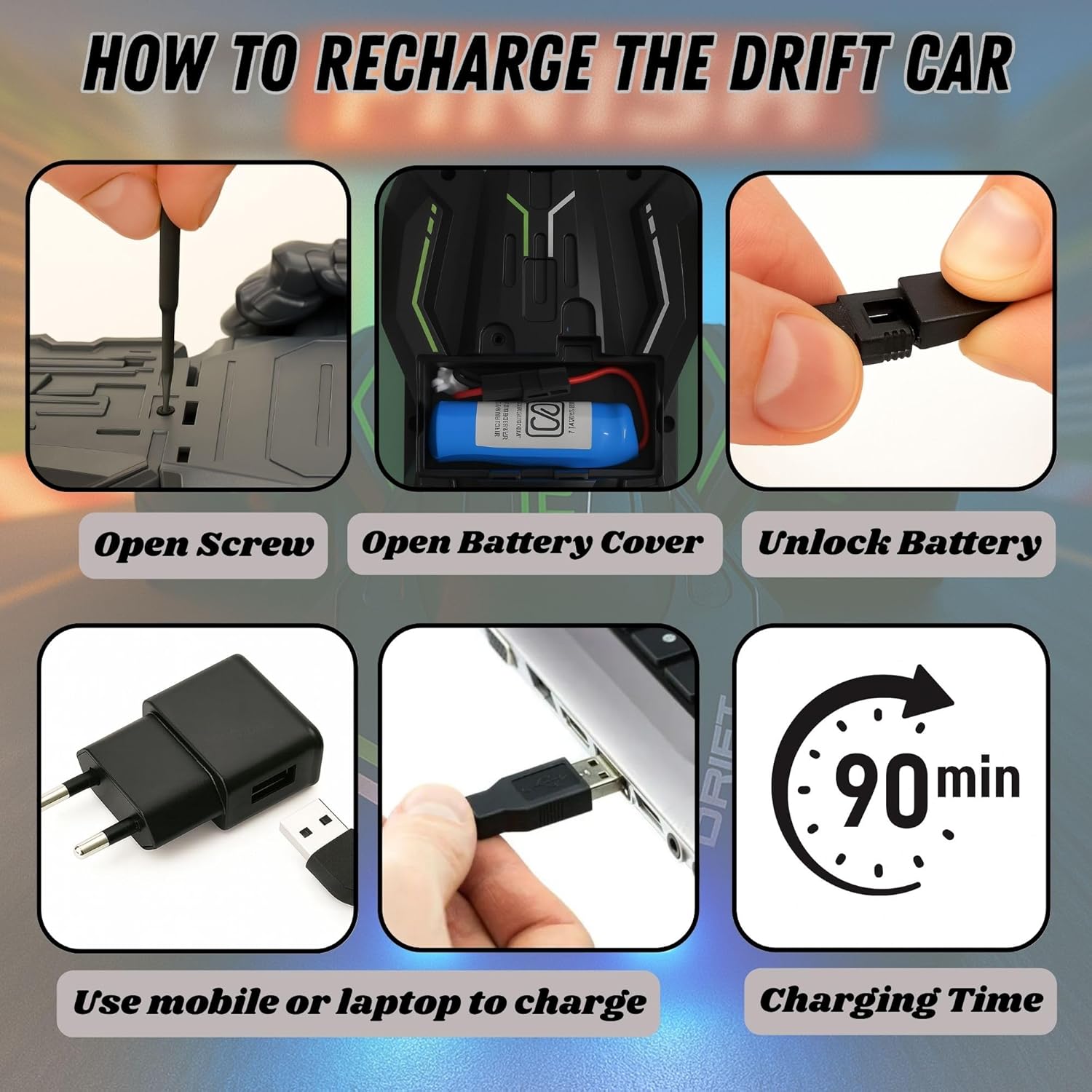 Drift 4X4 Remote Control Drift Stunt Car 4WD Racing Fall Resistant RC Car 360° Rotating Dual Sided Climbing High-Speed Tumbling Cross-Country Battle Off Road Rechargeable Adults Boy Girl - SWASTIK CREATIONS The Trend Point