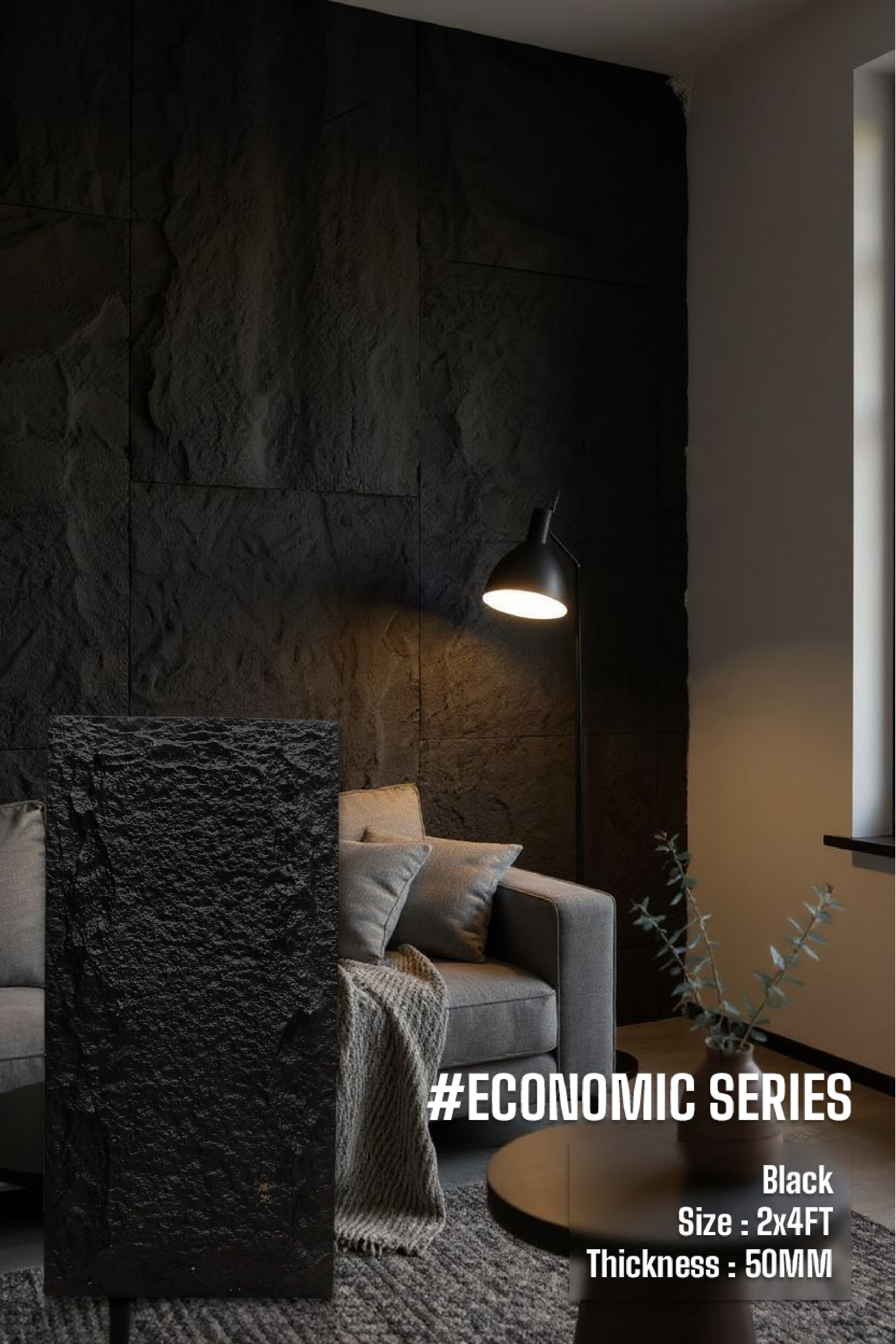 Economic Series - 50mm PU stone Panels (Size 2*4ft) - SWASTIK CREATIONS The Trend Point