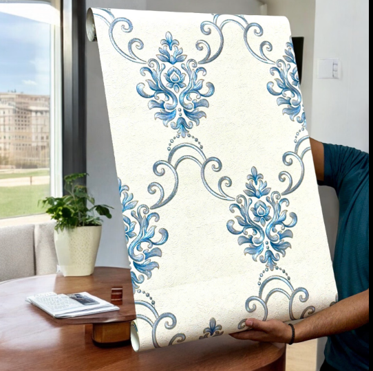 Elegant Floral Wallcovering (set of 2) - SWASTIK CREATIONS The Trend Point