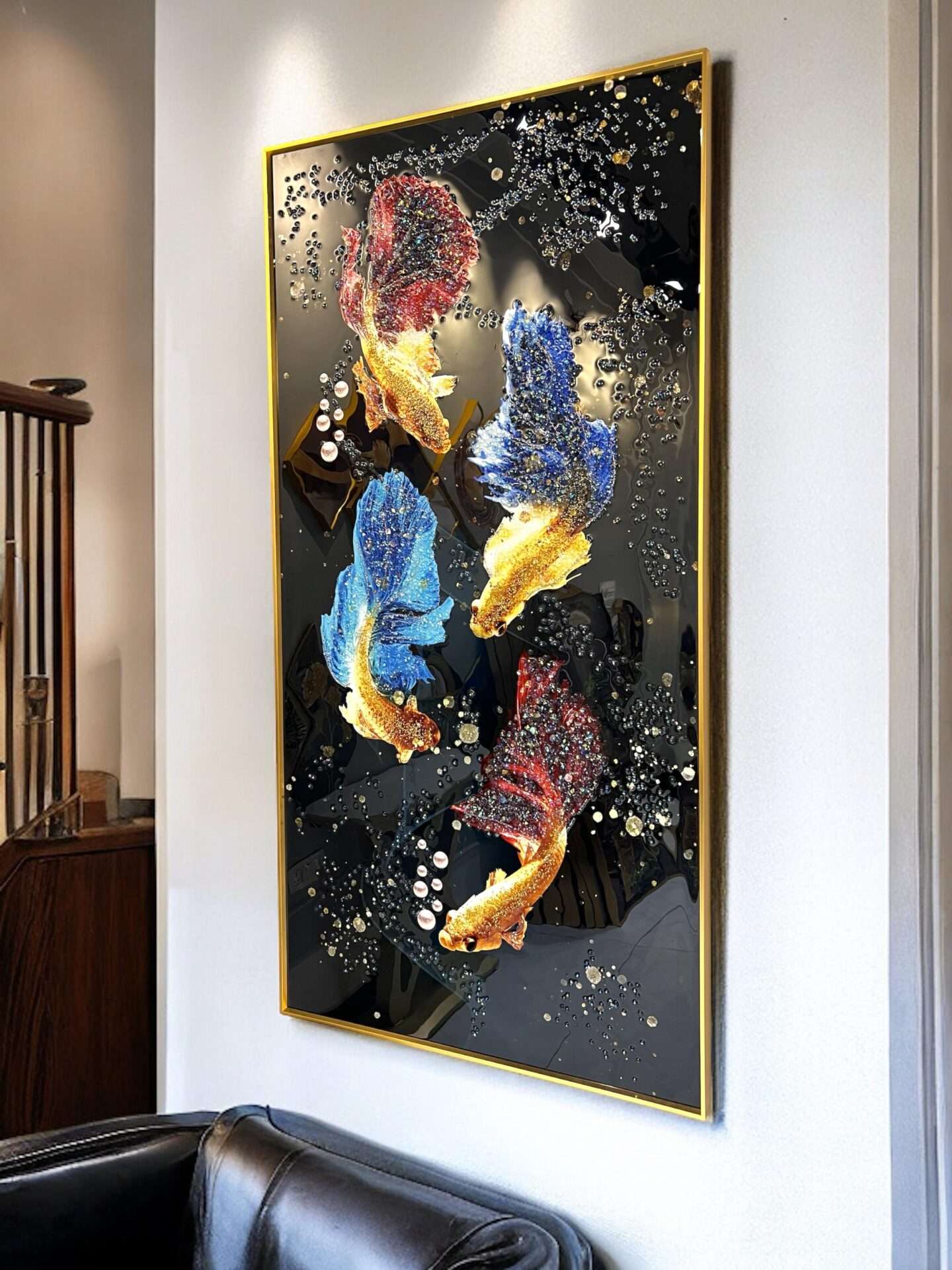 Exclusive Fish Crystal Wall Decor - SWASTIK CREATIONS The Trend Point