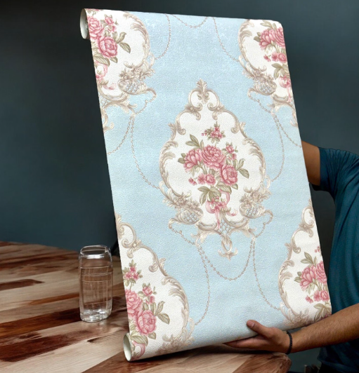 Floral Designer Wallpaper (set of 2) - SWASTIK CREATIONS The Trend Point