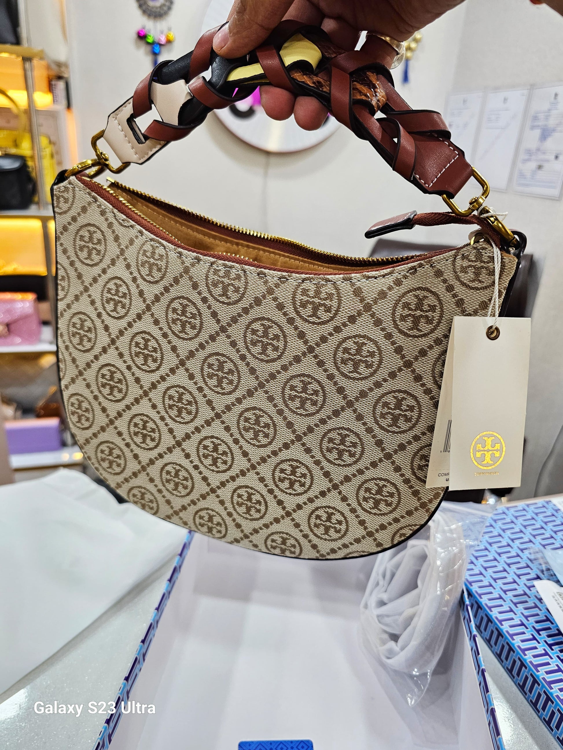 TORY BURCH CRESCENT BAG