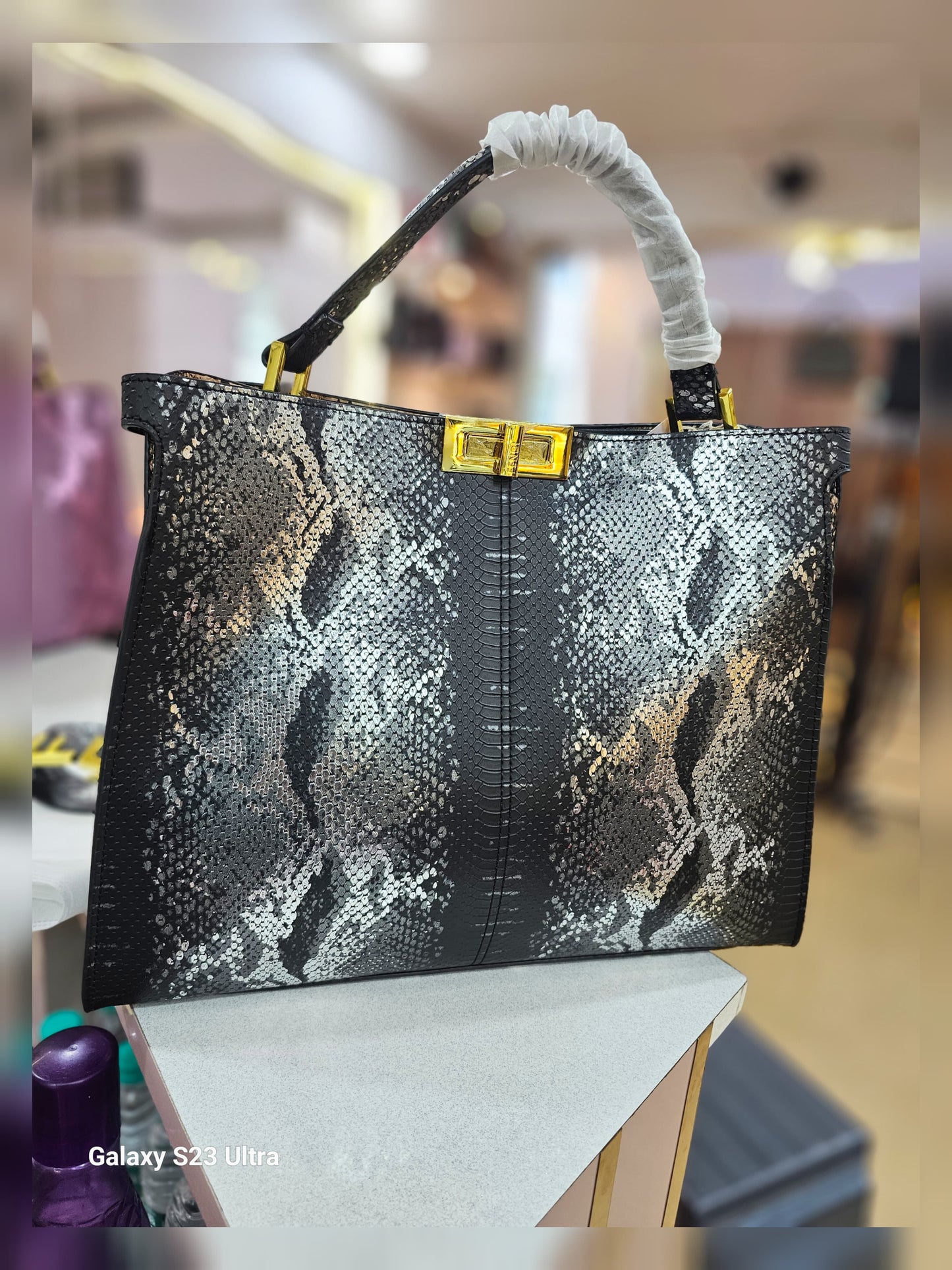 FENDI PEEKABOO CROC HIGH QUALITY BAG SWASTIK CREATIONS The Trend Point