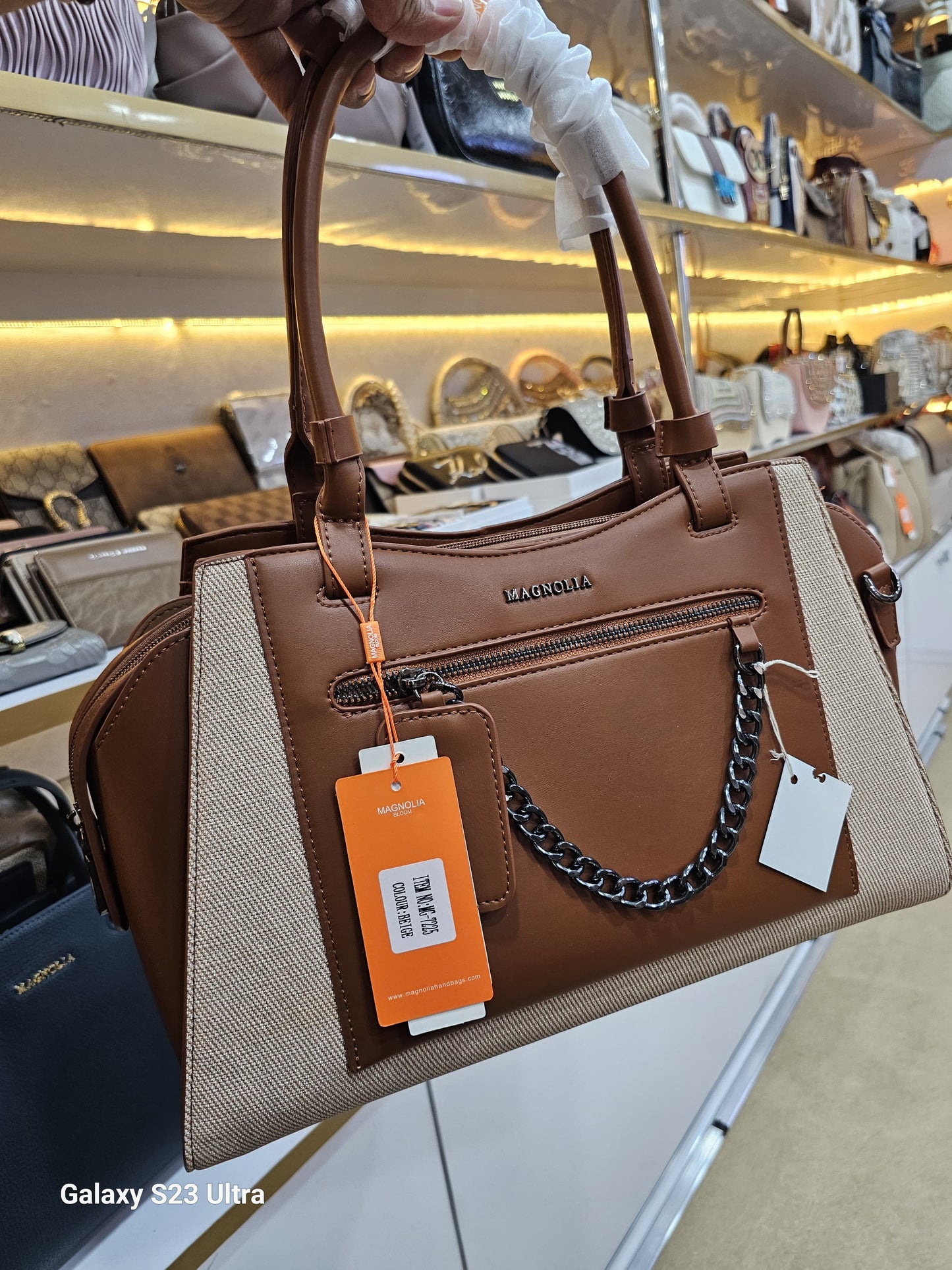 Magnolia Elegant PU Leather Tote Bag | Spacious & Stylish Handbag for Women | Office, Travel & Daily Use - 4 colors SWASTIK CREATIONS The Trend Point