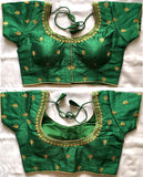 Chennai Silk Sequance , Jari and Thread WORK Blouse - SWASTIK CREATIONS The Trend Point