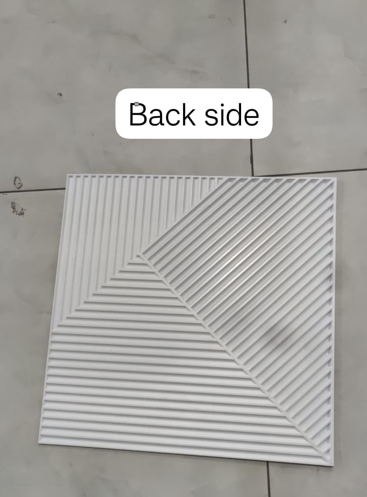 #17 Louvre Mirror Wall PVC Panels - 4 colors option - (Size 50*50cm) SWASTIK CREATIONS The Trend Point