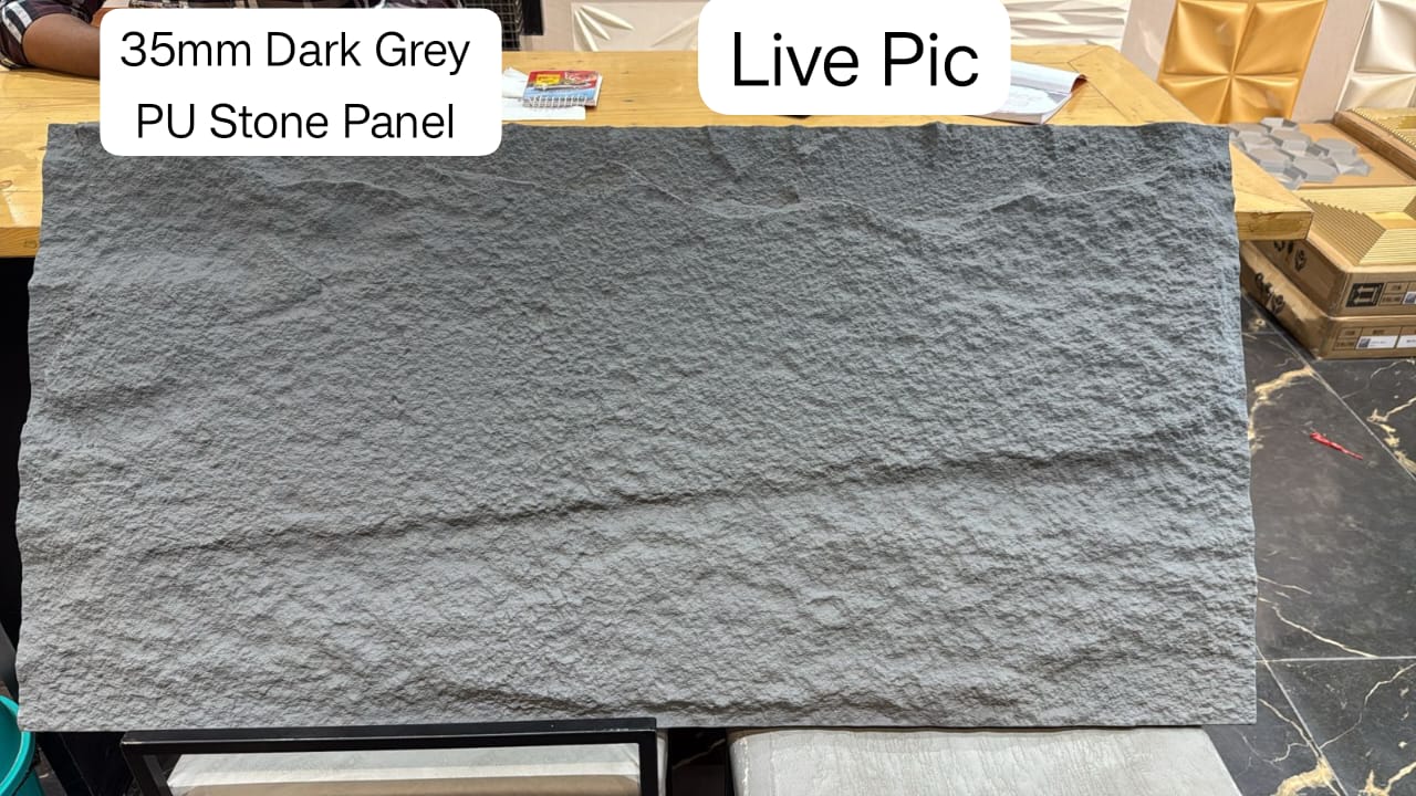 #Mushroom102 - 35mm PU Stone Panels (Size 2*4ft) - 5 Colors option SWASTIK CREATIONS The Trend Point