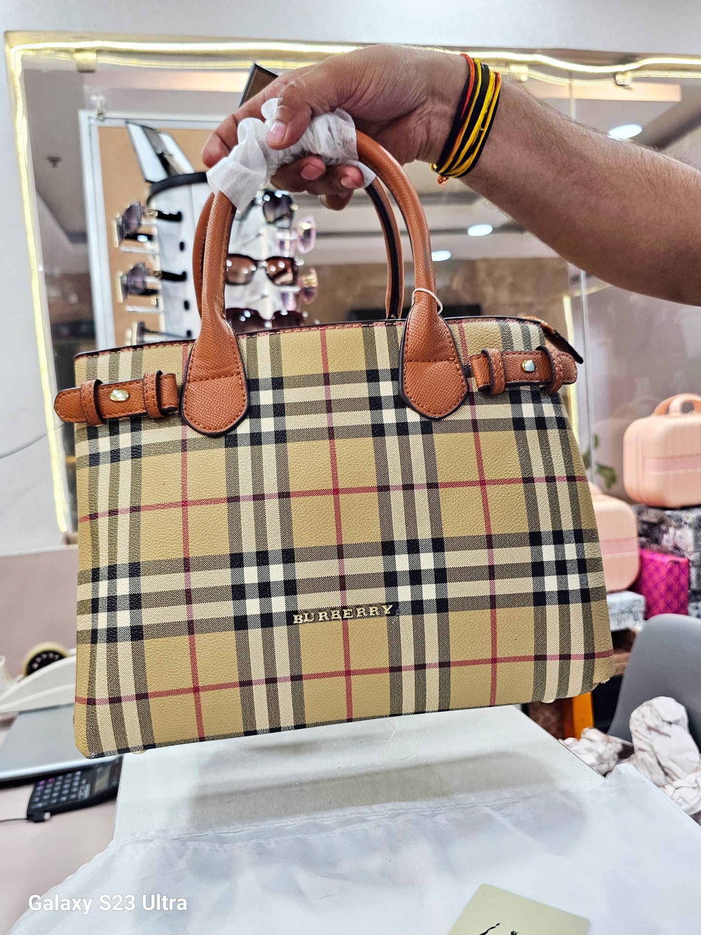 Burberry Checks Premium Quality Bag SWASTIK CREATIONS The Trend Point