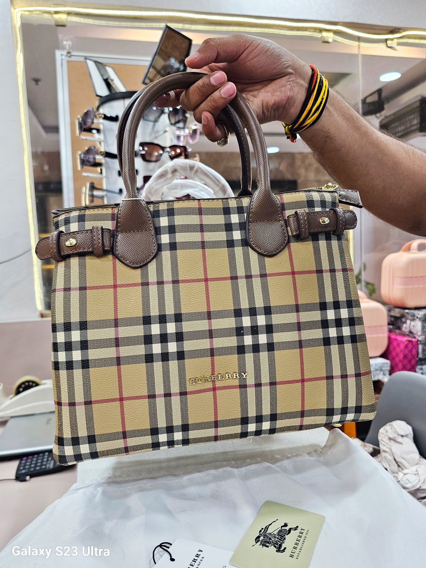 Burberry Checks Premium Quality Bag SWASTIK CREATIONS The Trend Point