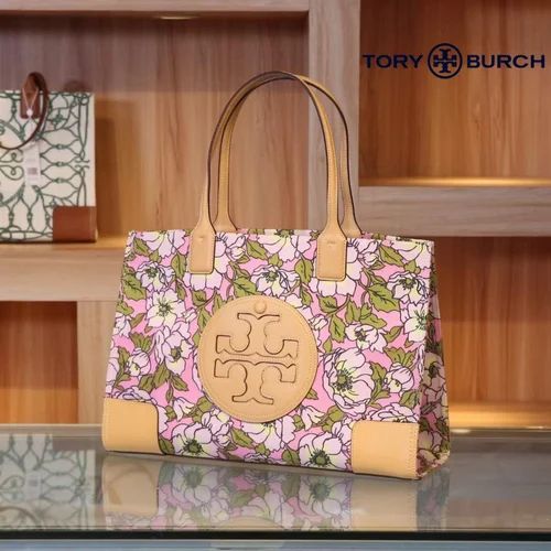 Tory Burch Ella Canvas Printed Tote Bag SWASTIK CREATIONS The Trend Point