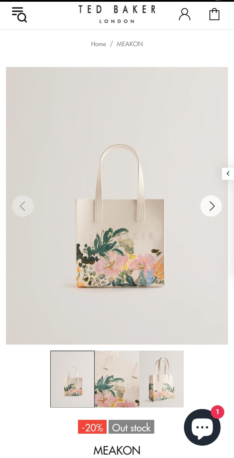 Ted Baker Meadcon Painted Meadow East West Icon Premium Quality Bag SWASTIK CREATIONS The Trend Point