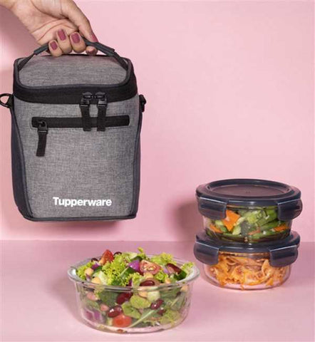 Tupperware Clear Stack 280ML each Set for 3 with LUNCHBAG
