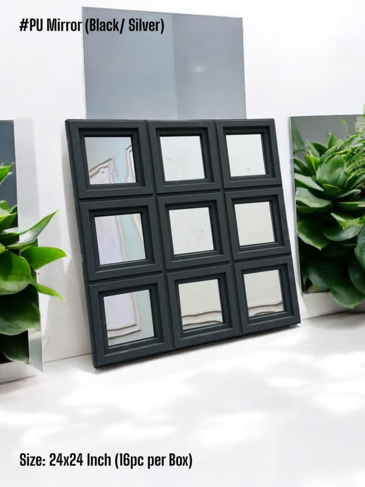 PU Mirror Panel (Box of 16pc) (Size 24x24 Inches)- 12 colors options