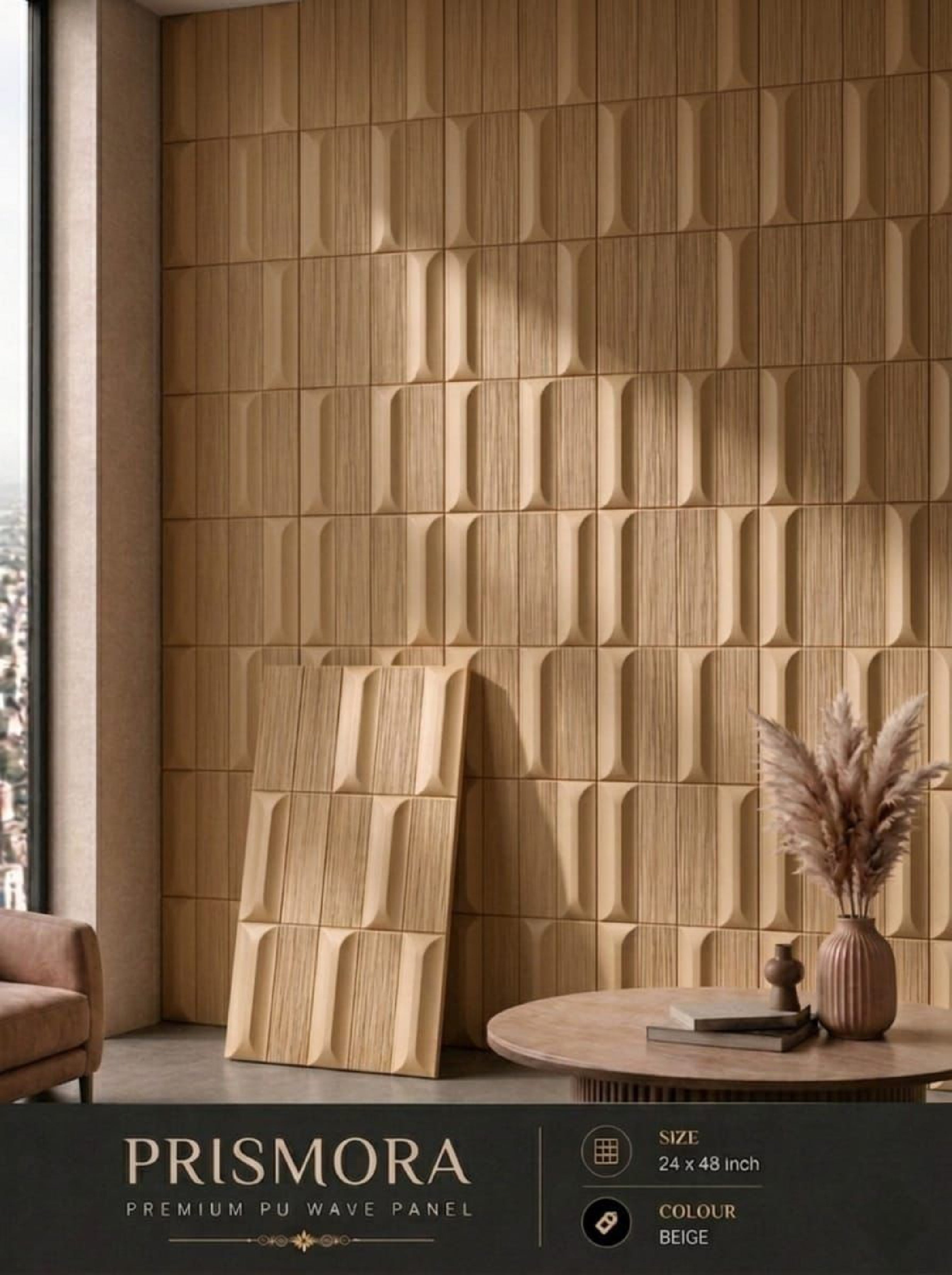 #Prismora - PU Panels New Design - Size 2x4ft - 5 color options