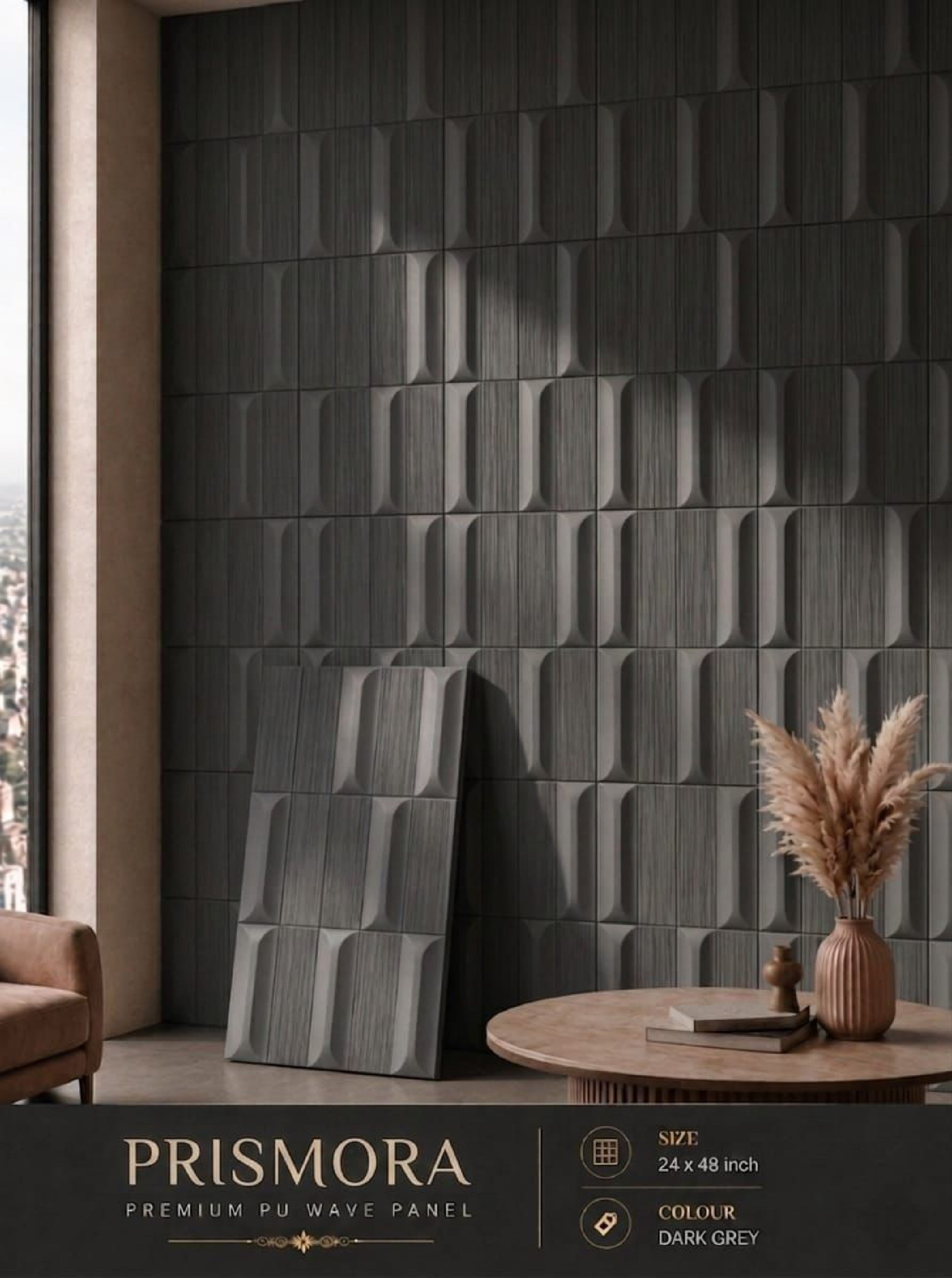#Prismora - PU Panels New Design - Size 2x4ft - 5 color options