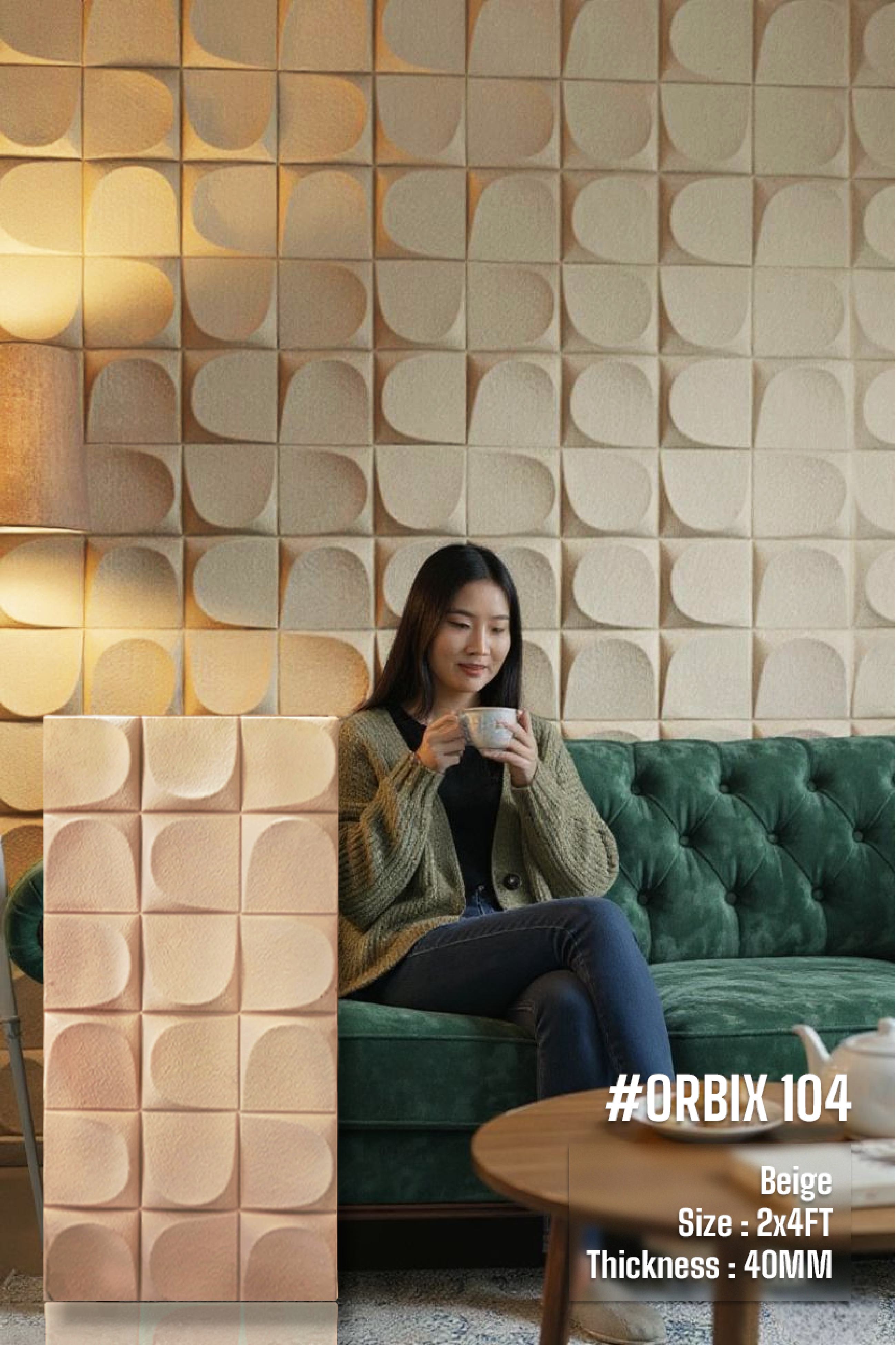 #Orbix 104 PU Panel - 40mm thickness - Size 2x4ft - 5 color options