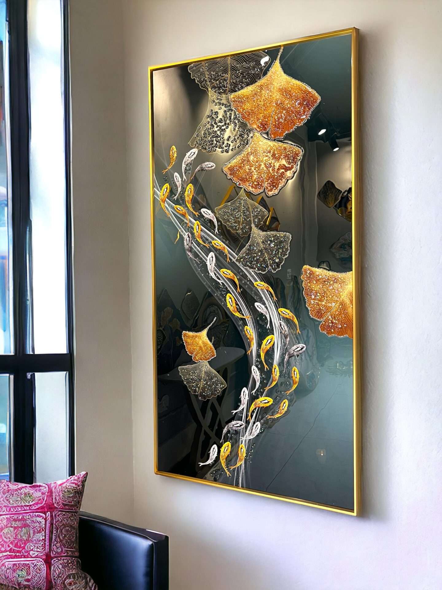 Premium Abstract Fish Crystal Wall Decor - SWASTIK CREATIONS The Trend Point
