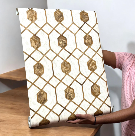 3D Textured Wallpaper (set of 2) SWASTIK CREATIONS The Trend Point