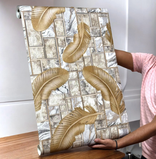 Elegant Tropical Wallpaper (set of 2) SWASTIK CREATIONS The Trend Point